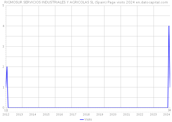 RIGMOSUR SERVICIOS INDUSTRIALES Y AGRICOLAS SL (Spain) Page visits 2024 