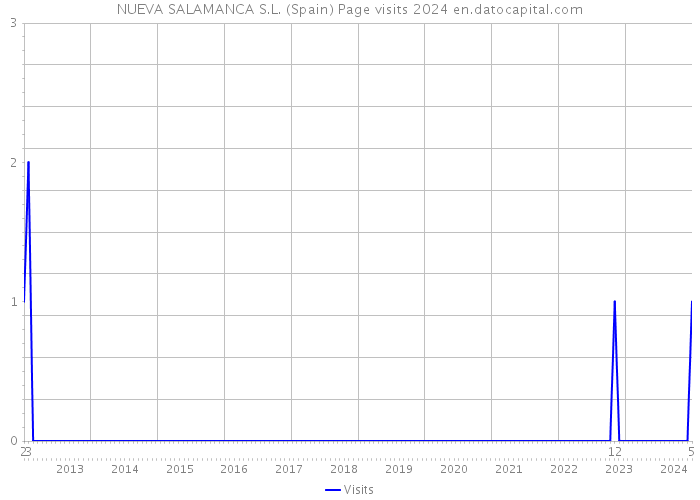 NUEVA SALAMANCA S.L. (Spain) Page visits 2024 