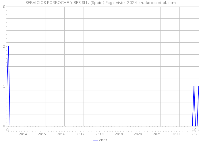 SERVICIOS PORROCHE Y BES SLL. (Spain) Page visits 2024 