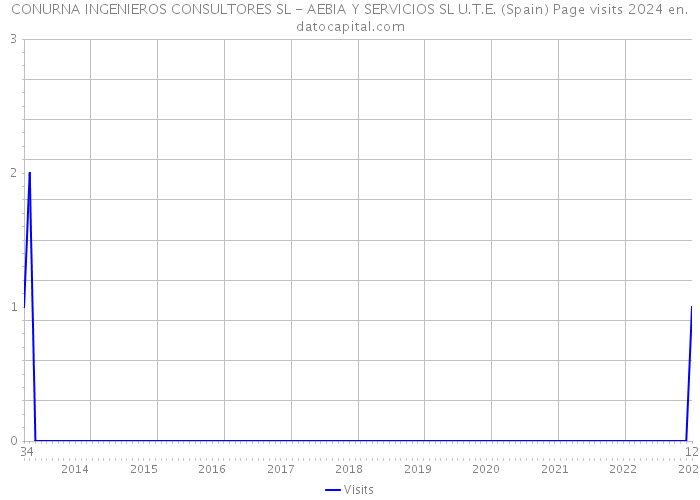 CONURNA INGENIEROS CONSULTORES SL - AEBIA Y SERVICIOS SL U.T.E. (Spain) Page visits 2024 