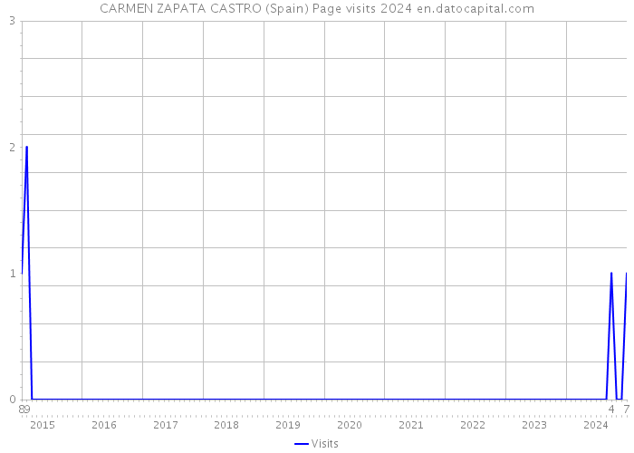 CARMEN ZAPATA CASTRO (Spain) Page visits 2024 