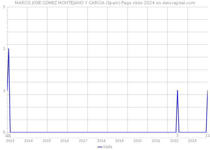 MARCO JOSE GOMEZ MONTEJANO Y GARCIA (Spain) Page visits 2024 