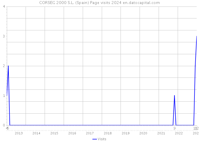 CORSEG 2000 S.L. (Spain) Page visits 2024 
