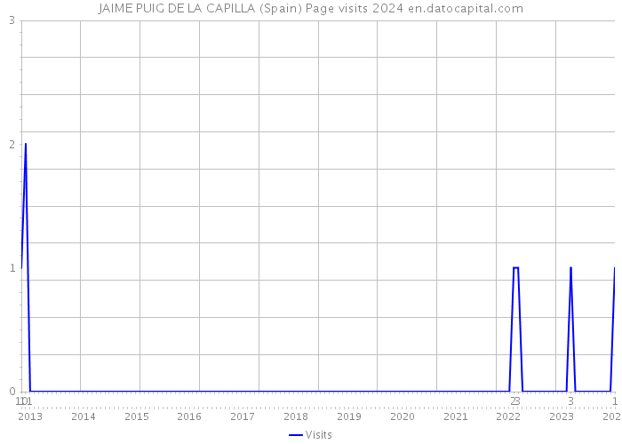 JAIME PUIG DE LA CAPILLA (Spain) Page visits 2024 