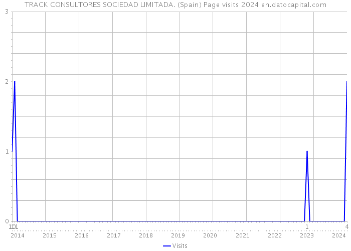 TRACK CONSULTORES SOCIEDAD LIMITADA. (Spain) Page visits 2024 