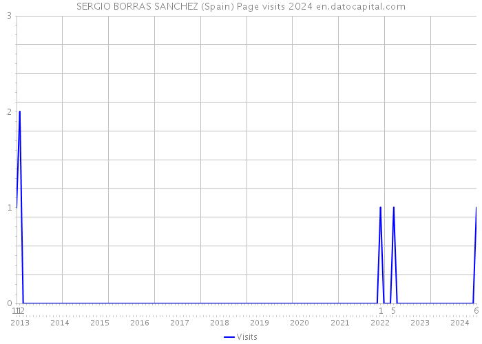 SERGIO BORRAS SANCHEZ (Spain) Page visits 2024 