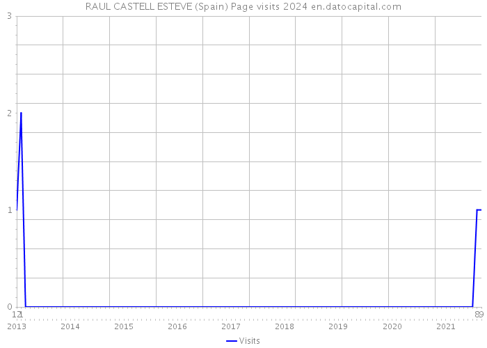 RAUL CASTELL ESTEVE (Spain) Page visits 2024 