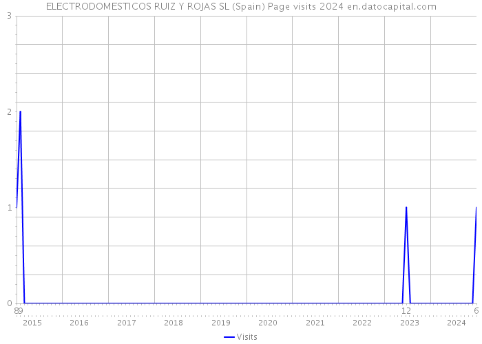 ELECTRODOMESTICOS RUIZ Y ROJAS SL (Spain) Page visits 2024 