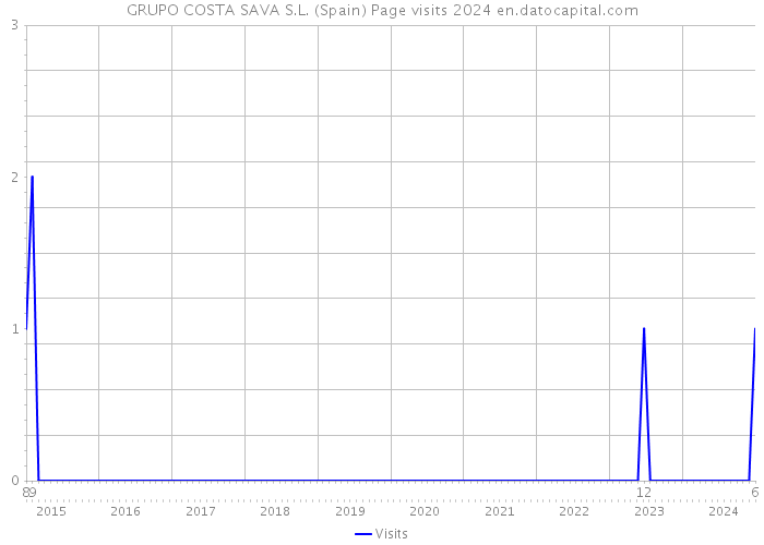 GRUPO COSTA SAVA S.L. (Spain) Page visits 2024 