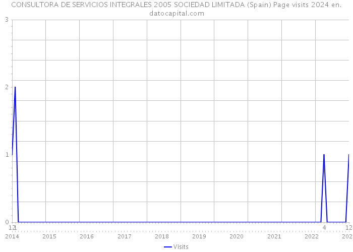 CONSULTORA DE SERVICIOS INTEGRALES 2005 SOCIEDAD LIMITADA (Spain) Page visits 2024 