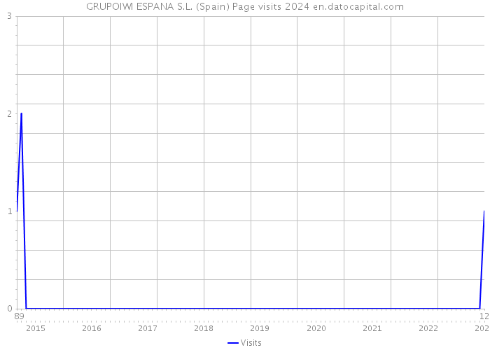 GRUPOIWI ESPANA S.L. (Spain) Page visits 2024 