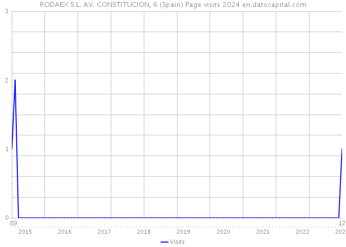RODAEX S.L. AV. CONSTITUCION, 6 (Spain) Page visits 2024 