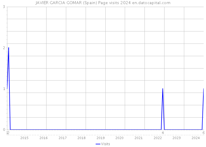 JAVIER GARCIA GOMAR (Spain) Page visits 2024 
