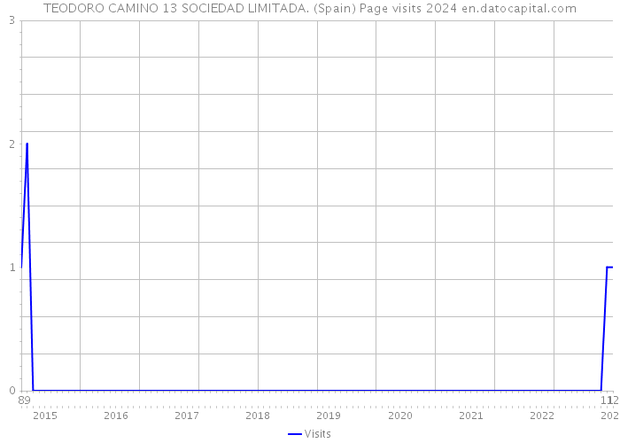 TEODORO CAMINO 13 SOCIEDAD LIMITADA. (Spain) Page visits 2024 