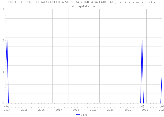CONSTRUCCIONES HIDALGO CECILIA SOCIEDAD LIMITADA LABORAL (Spain) Page visits 2024 