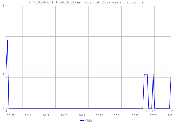 CORDOBA CULTURAL SL (Spain) Page visits 2024 