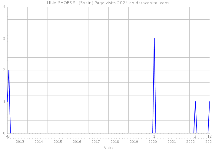 LILIUM SHOES SL (Spain) Page visits 2024 