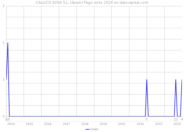 CALLICO SOSA S.L. (Spain) Page visits 2024 