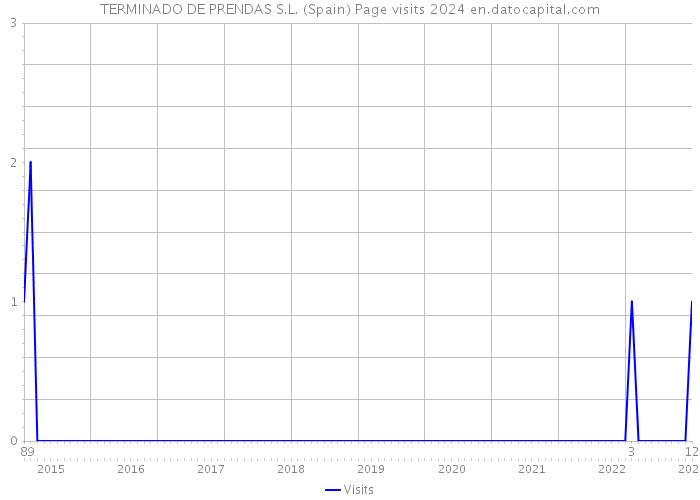 TERMINADO DE PRENDAS S.L. (Spain) Page visits 2024 