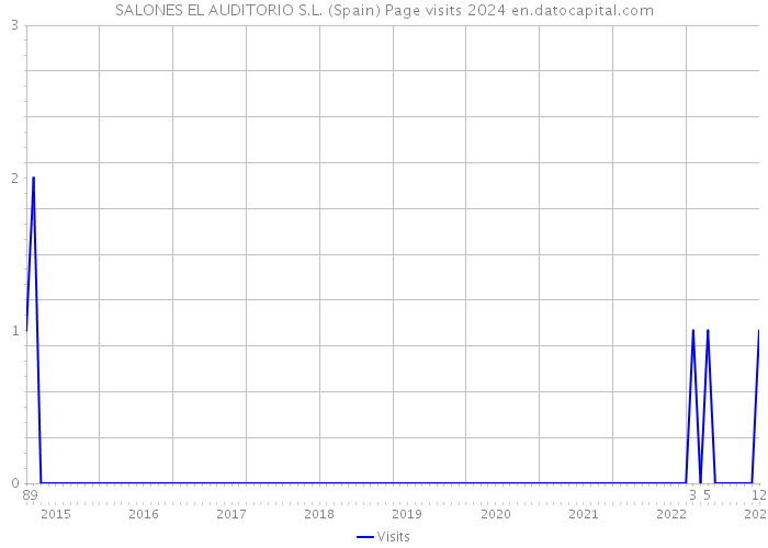 SALONES EL AUDITORIO S.L. (Spain) Page visits 2024 