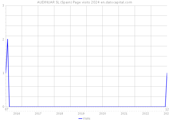 AUDINUAR SL (Spain) Page visits 2024 