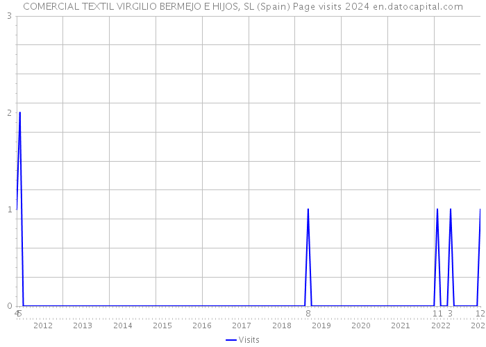 COMERCIAL TEXTIL VIRGILIO BERMEJO E HIJOS, SL (Spain) Page visits 2024 