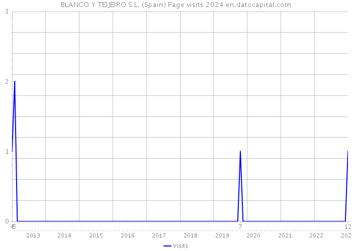 BLANCO Y TEIJEIRO S.L. (Spain) Page visits 2024 