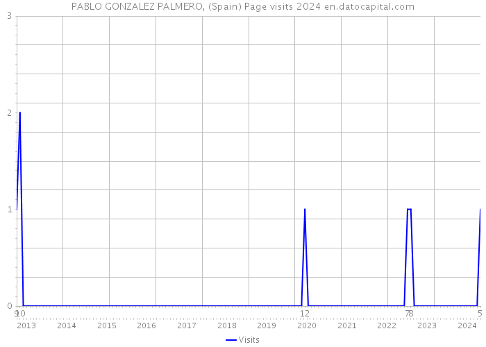 PABLO GONZALEZ PALMERO, (Spain) Page visits 2024 