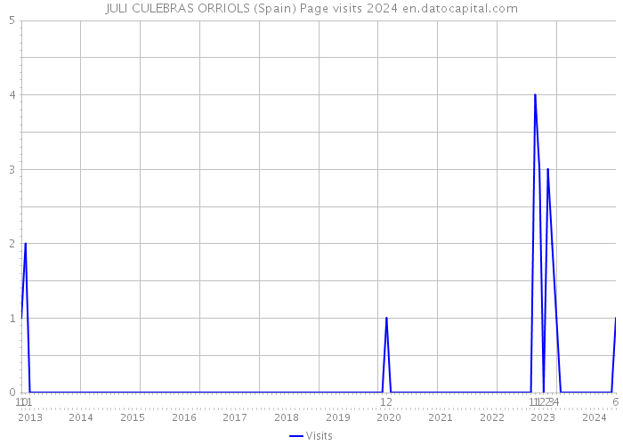 JULI CULEBRAS ORRIOLS (Spain) Page visits 2024 