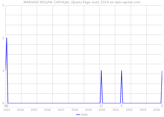 MARIANO MOLINA CARVAJAL (Spain) Page visits 2024 