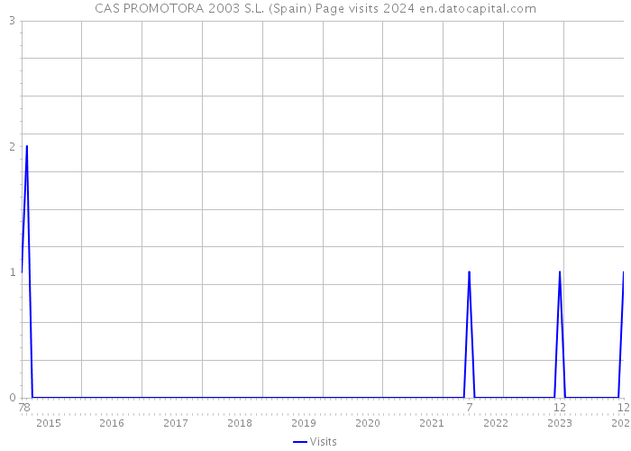 CAS PROMOTORA 2003 S.L. (Spain) Page visits 2024 