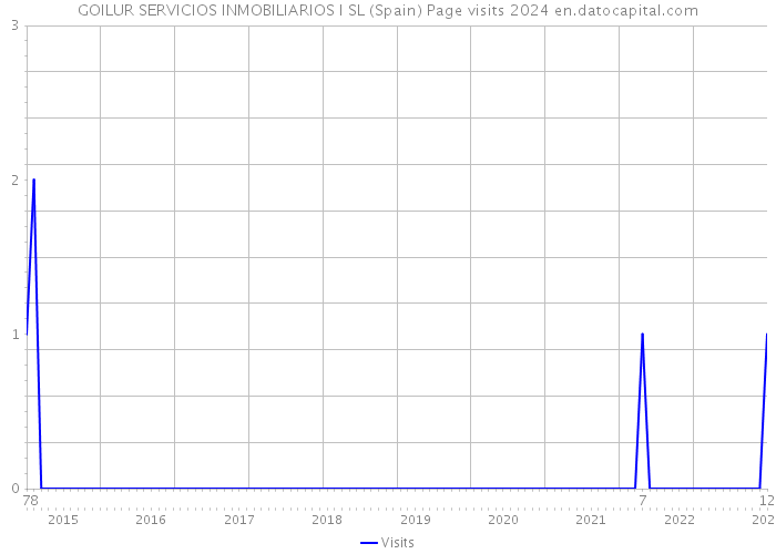 GOILUR SERVICIOS INMOBILIARIOS I SL (Spain) Page visits 2024 