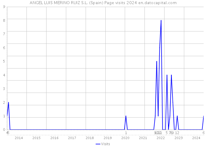 ANGEL LUIS MERINO RUIZ S.L. (Spain) Page visits 2024 