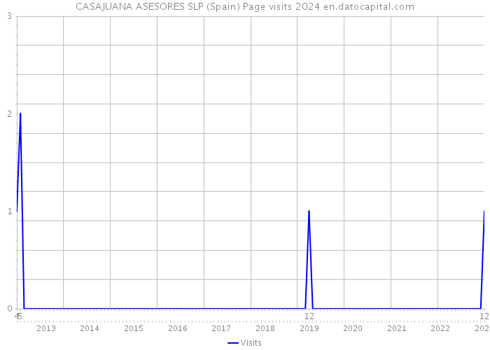 CASAJUANA ASESORES SLP (Spain) Page visits 2024 