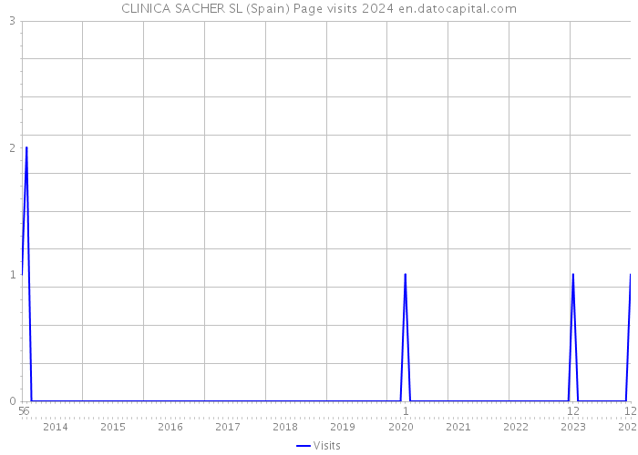 CLINICA SACHER SL (Spain) Page visits 2024 