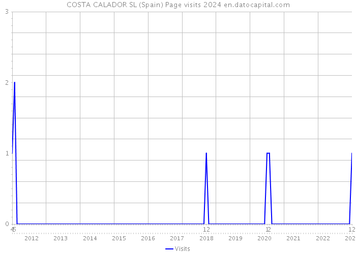 COSTA CALADOR SL (Spain) Page visits 2024 