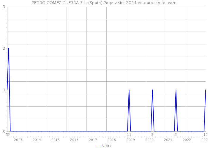 PEDRO GOMEZ GUERRA S.L. (Spain) Page visits 2024 