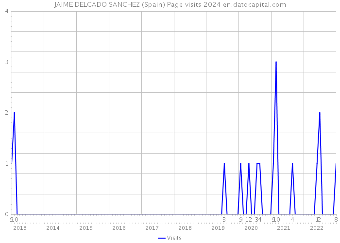 JAIME DELGADO SANCHEZ (Spain) Page visits 2024 