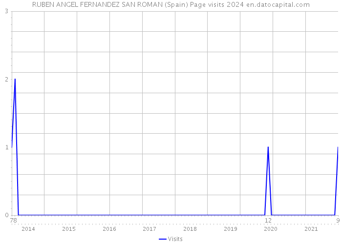 RUBEN ANGEL FERNANDEZ SAN ROMAN (Spain) Page visits 2024 