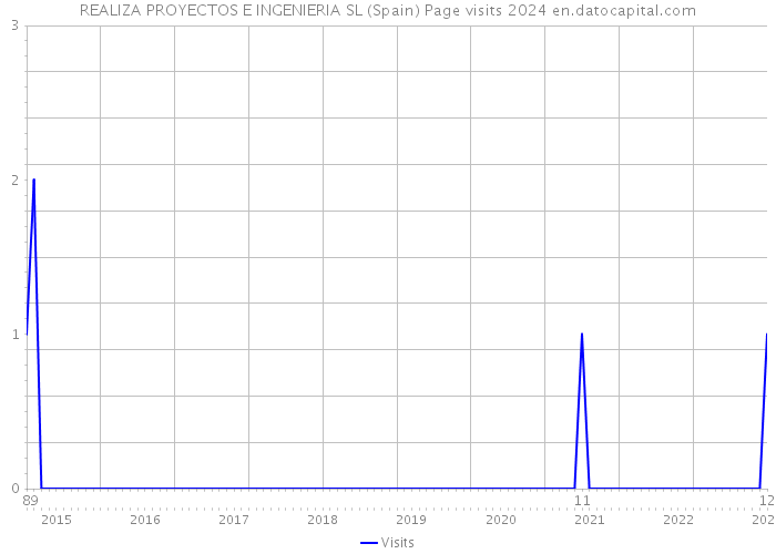 REALIZA PROYECTOS E INGENIERIA SL (Spain) Page visits 2024 