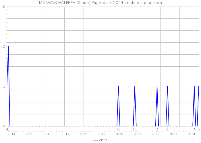 MARWAN HANIFEH (Spain) Page visits 2024 