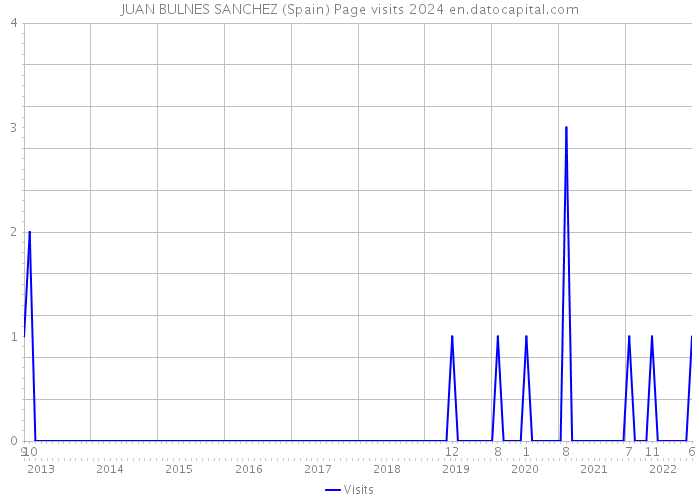 JUAN BULNES SANCHEZ (Spain) Page visits 2024 