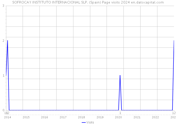 SOFROCAY INSTITUTO INTERNACIONAL SLP. (Spain) Page visits 2024 