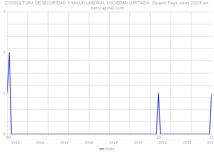 CONSULTORA DE SEGURIDAD Y SALUD LABORAL SOCIEDAD LIMITADA. (Spain) Page visits 2024 