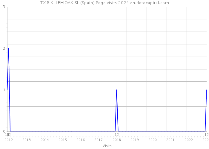 TXIRIKI LEHIOAK SL (Spain) Page visits 2024 