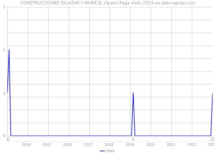 CONSTRUCCIONES SALAZAR Y MURE SL (Spain) Page visits 2024 