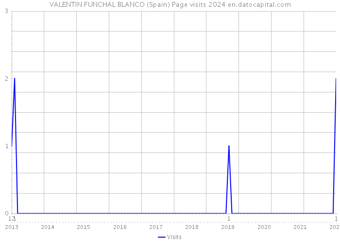 VALENTIN FUNCHAL BLANCO (Spain) Page visits 2024 