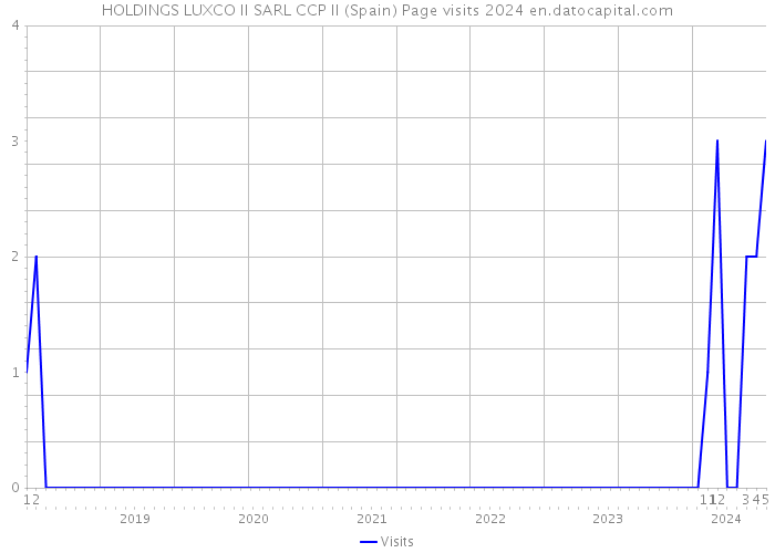 HOLDINGS LUXCO II SARL CCP II (Spain) Page visits 2024 