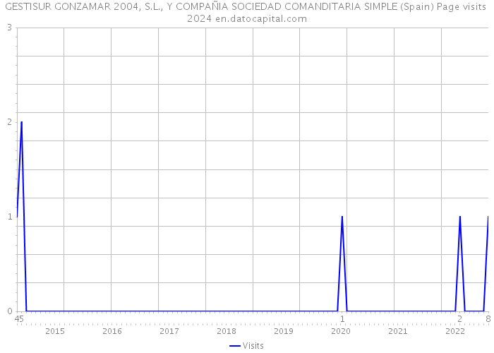 GESTISUR GONZAMAR 2004, S.L., Y COMPAÑIA SOCIEDAD COMANDITARIA SIMPLE (Spain) Page visits 2024 