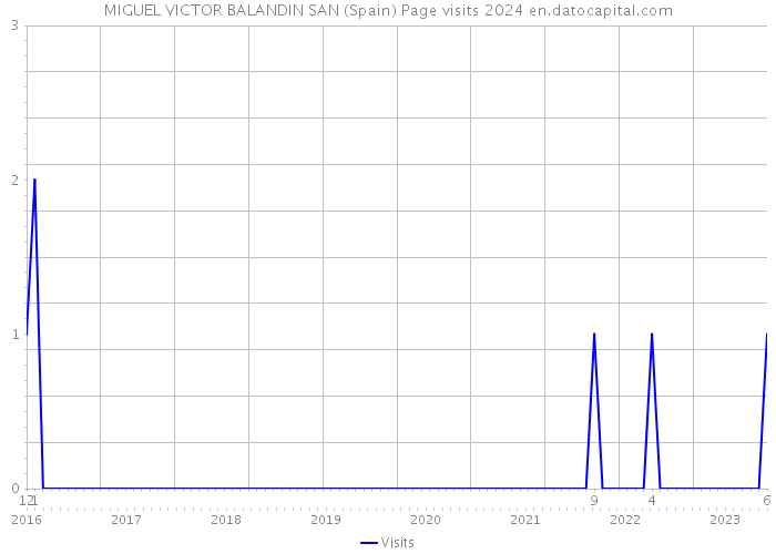 MIGUEL VICTOR BALANDIN SAN (Spain) Page visits 2024 